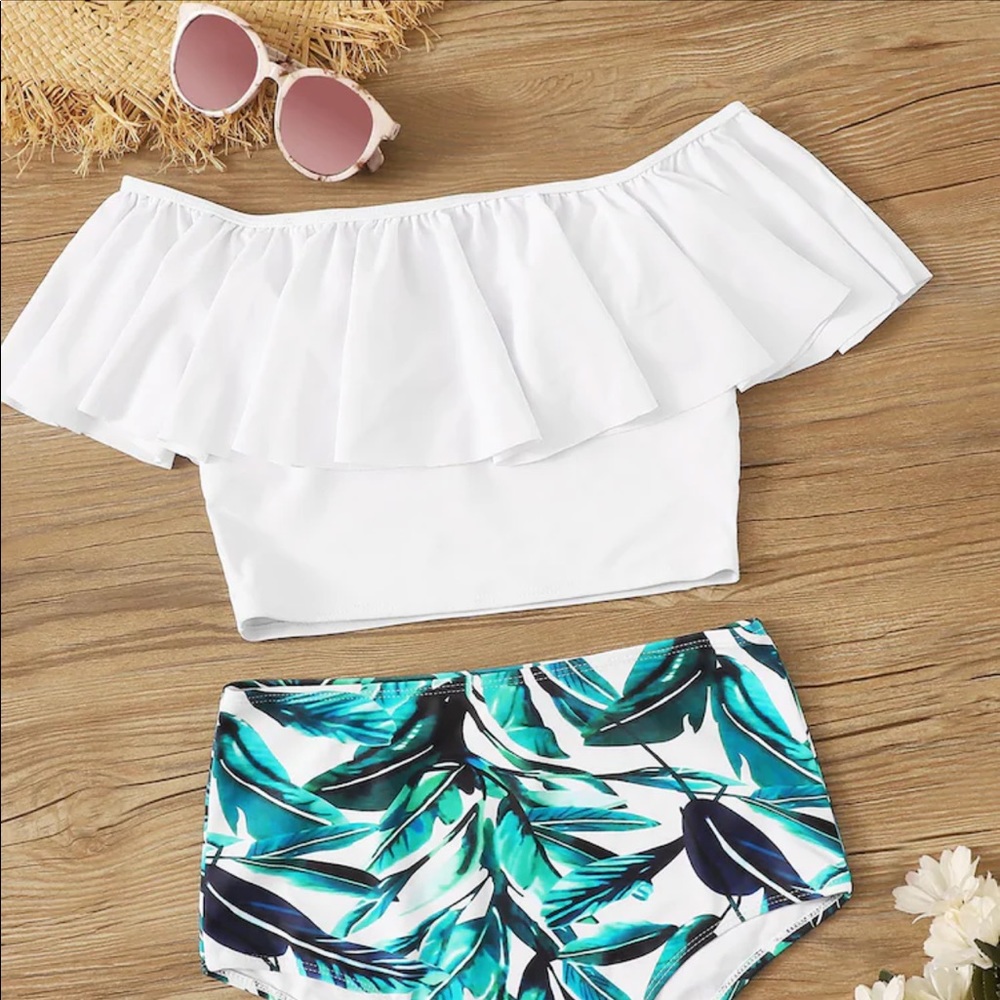 🛑SOLD🛑High Waisted Floral Swimsuit